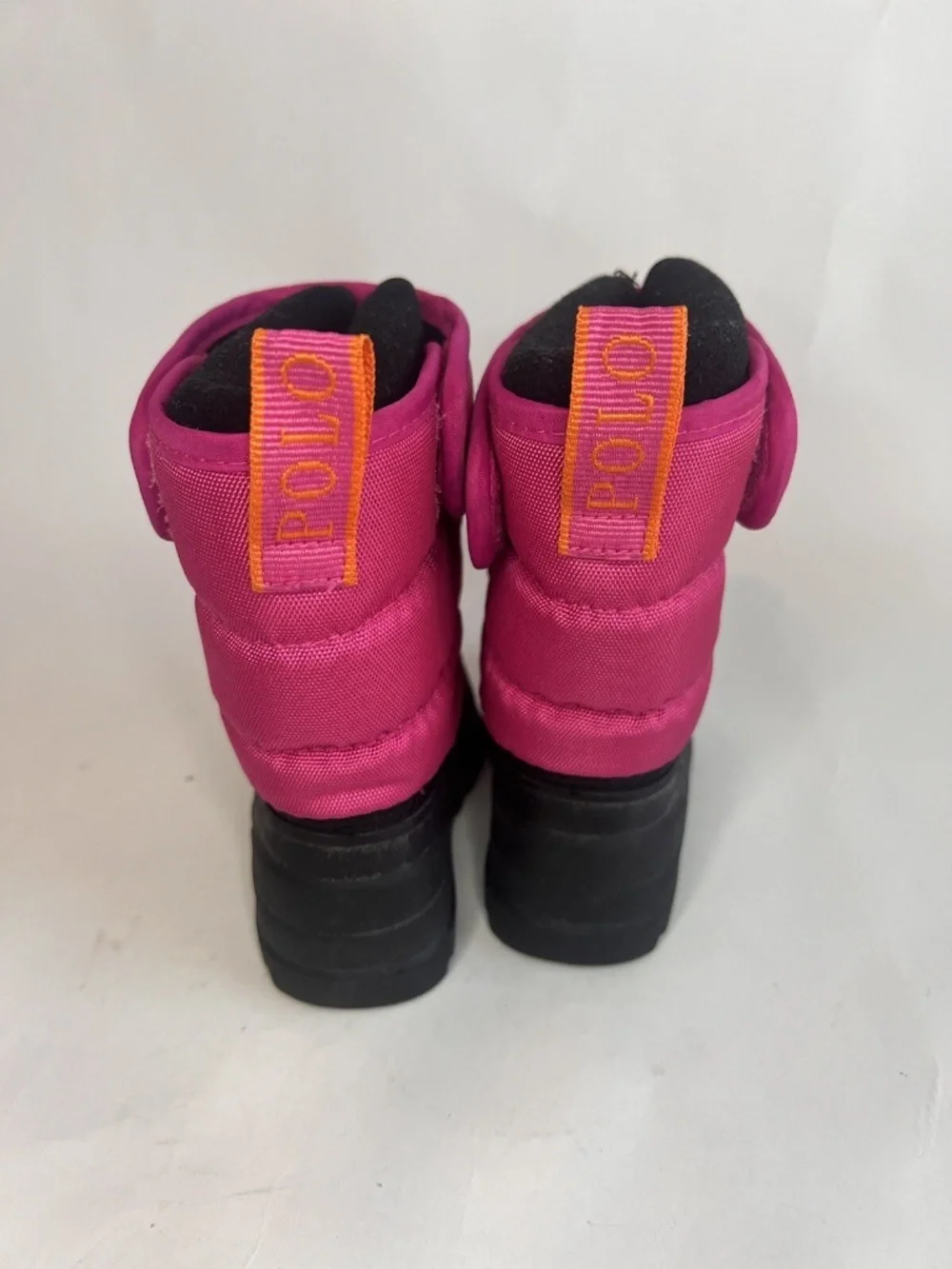 Polo Ralph Lauren Toddler Girls Pink Rain Snow Ski Boots Size 5C Fleece Lined